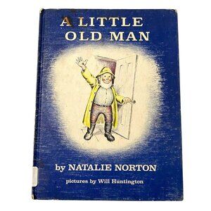 A Little Old Man Hardcover Natalie Norton Weekly Reader Island Cats Family 50s
